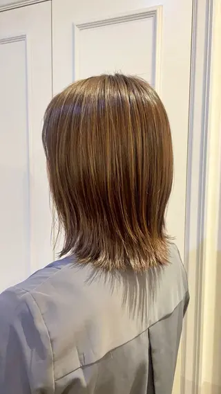 ミディアム カラー 🌈ミルクティー / MISAKI🐰のヘアスタイル
