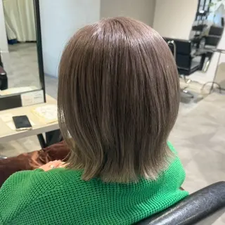 ミディアム カラー MIRUKA/ 暖色カラー/ベージュのヘアスタイル