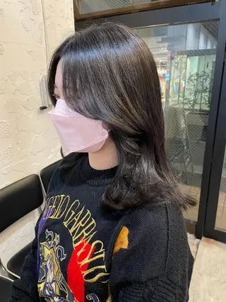 セミロング カラー 🌿レイヤーボブ/パ ーマ🌿 木梨健太のヘアスタイル
