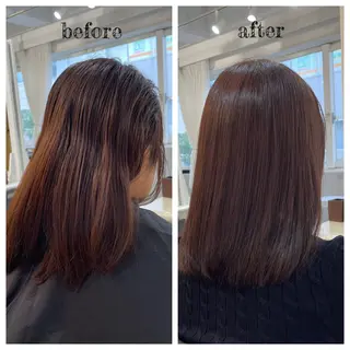 ミディアム カラー PutiLuca 浅川のヘアスタイル
