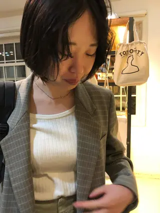 ショート カラー eri kinjoのヘアスタイル