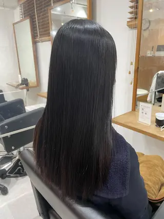 ロング 🐬脱白髪染めカラー 清水大世🐬のヘアスタイル