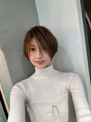 ショート 縮毛矯正/レイヤー taiga🧡のヘアスタイル