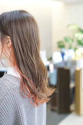 ロング カラー 森下 舜介のヘアスタイル