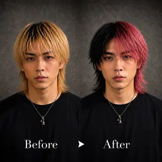 ミディアム カラー メンズ メンズカラー支持率 No.1【心斎橋】のヘアスタイル