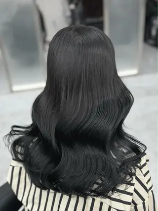 ロング カラー 髪質改善Ⅰ透明感 艶カラーⅠたつやのヘアスタイル