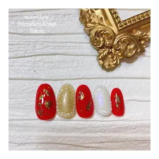 ミディアム ネイル 🐾enen style 🐾のネイルデザイン