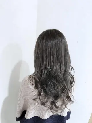 セミロング カラー パーマ ヘアアレンジ メンズ キッズ ネイル マツエク・マツパ バレイヤージュ/ 髪質改善/渡邉悟🌱のヘアスタイル
