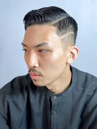 ショート メンズ フェード×パーマ 🌟れな🌟のヘアスタイル