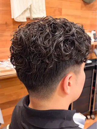 ショート パーマ メンズ 三宮メンズカット ヨシイッキのヘアスタイル