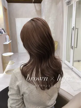 ミディアム カラー ヘアアレンジ 赤み消し🫧韓国ヘア 🫧藤岡誠也のヘアスタイル