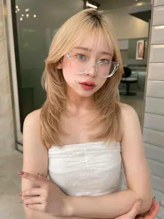 ミディアム 天神美容室🎀 Ayunaのヘアスタイル