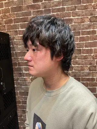 ミディアム カラー パーマ ヘアアレンジ メンズ キッズ ネイル マツエク・マツパ アイブロウ 久木原 ゆりのヘアスタイル
