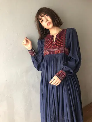 ミディアム カラー 白髪ぼかし/ショート /ミニボブだいじのヘアスタイル