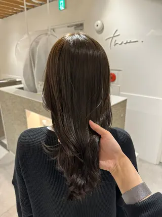 ミディアム カラー 杉本 沙羅のヘアスタイル