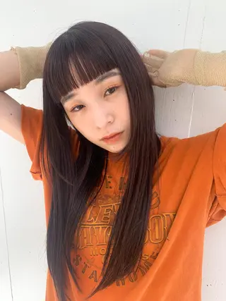 ロング カラー ボブ/顔まわりカット 💫大澤奈緒美のヘアスタイル