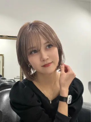 ショート 岡崎/レイヤーカット ／縮毛矯正/美髪のヘアスタイル