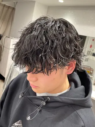 パーマ メンズ 京都河原町 メンズパーマ助川龍哉のヘアスタイル