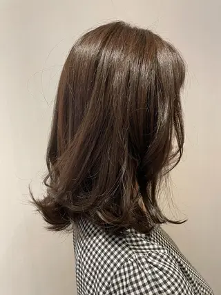 セミロング ナチュラル🧡可愛い MINAMIのヘアスタイル