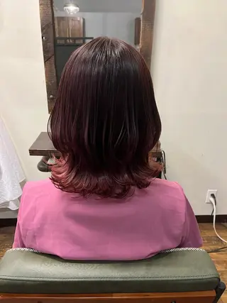 ミディアム カラー 古川 尚実のヘアスタイル