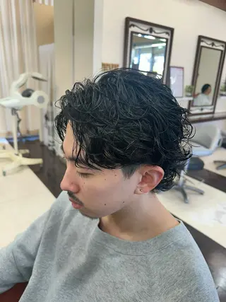 ショート カラー パーマ メンズ 成田No.1 メンズヘア/清和武虎のヘアスタイル