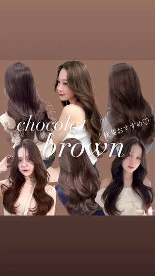 ロング カラー なつき🎀韓国ヘア /透明感カラーのヘアスタイル