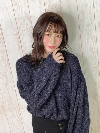 ミディアム revanz  revanz のヘアスタイル