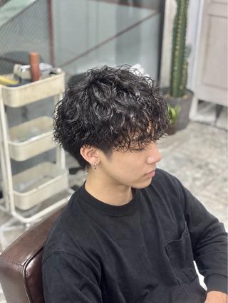 パーマ メンズ 🔥メンズパーマ/ フェード菅谷尚悠🔥のヘアスタイル