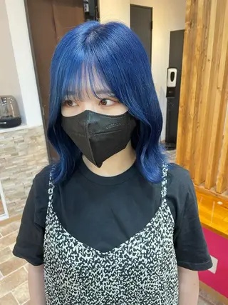 ミディアム カラー YUI/ ブリーチカラー🌷のヘアスタイル