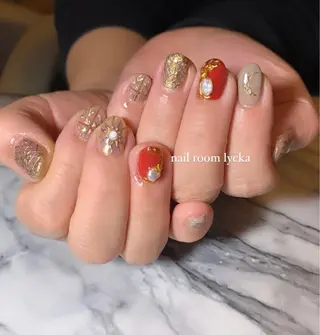 ネイル ネイルルームリッカ 𝐦𝐚𝐲𝐮のネイルデザイン