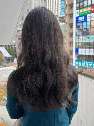 ロング カラー パーマ ヘアアレンジ N° uairo 川崎店【ユアイロ】のヘアスタイル