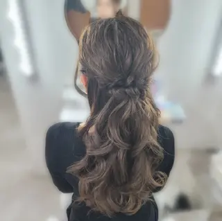 ロング ヘアアレンジ ヘアセットサロン 渥美寿美翔のヘアスタイル