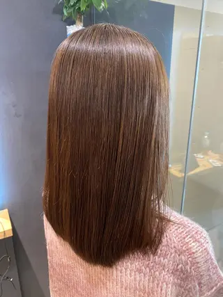 ミディアム パーマ 田中 アキオのヘアスタイル