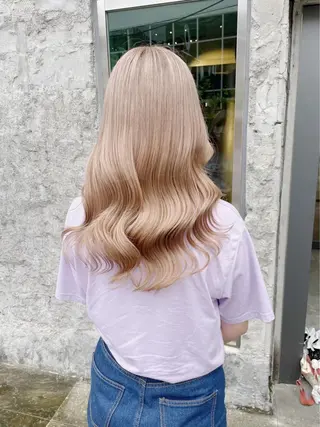 ロング カラー ヘアアレンジ Bob＆ハイトーン 専門家CHIHIROのヘアスタイル