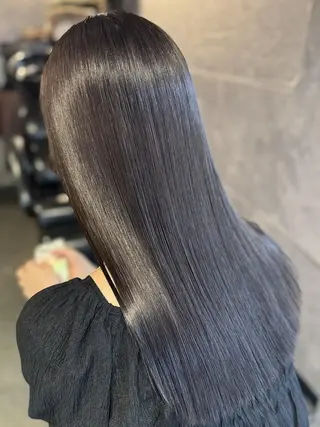 ロング カラー 🎀🎶はがりな ワンカラー💝のヘアスタイル