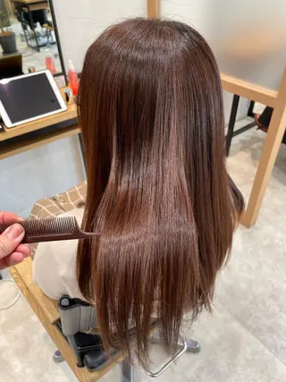 ロング パーマ 月100人以上 髪質改善施術|谷口のヘアスタイル