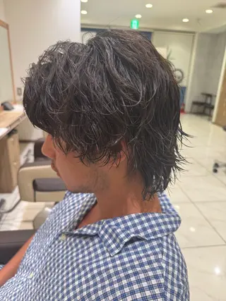 ショート パーマ メンズ メンズパーマ特化/ メッシュ/薫/店長のヘアスタイル