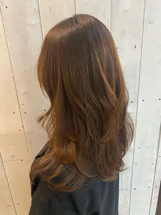 ミディアム ストレート🌹カラー お任せを🌈bucoのヘアスタイル