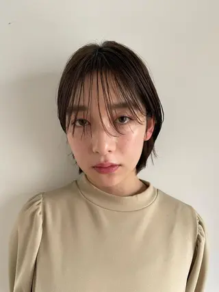 ミディアム カラー パーマ CEINE OURのヘアスタイル