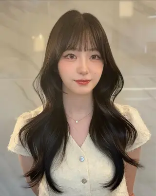 ロング 🤍韓国ヘア/ かえで🤍のヘアスタイル