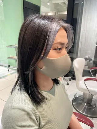 ミディアム カラー 中野 竜介のヘアスタイル