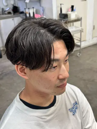 パーマ メンズ fifth/原宿/ カットモデル/カズのヘアスタイル
