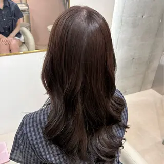ロング AOI🎀 顔周り カット/透明感カラーのヘアスタイル