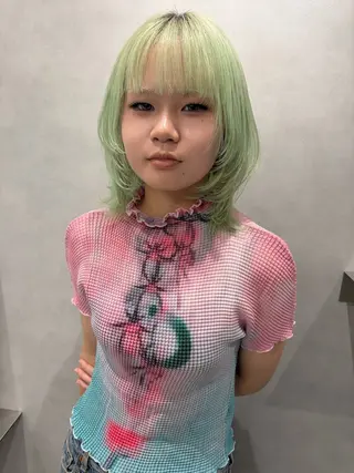 ショート ブリーチ特化/ 派手髪/デザイン🎨のヘアスタイル