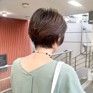 ショート カラー 艶カラー🫧 猿渡 響のヘアスタイル