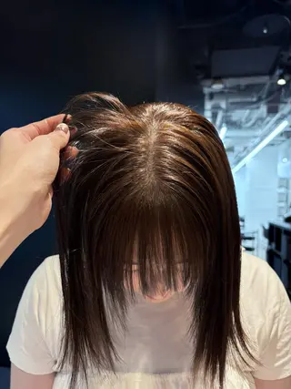 ミディアム カラー 🫧寒色カラー/透明 感ブラック/Risaのヘアスタイル