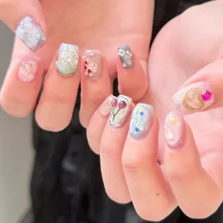 ネイル 🎀フェイ フェイ🫧💗のネイルデザイン