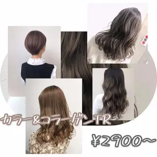セミロング カラー 【公式】amble luxe池袋東口🩷のヘアスタイル