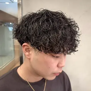 ショート パーマ メンズ yukiho❤️ GAUDI 池袋のヘアスタイル