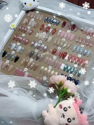 ネイル Camellia 長さだし& デザインのネイルデザイン